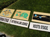 Signs for the Ottawa Bluesfest